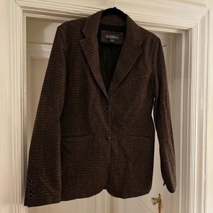 Eddie Bauer Brown Tweed Jacket
